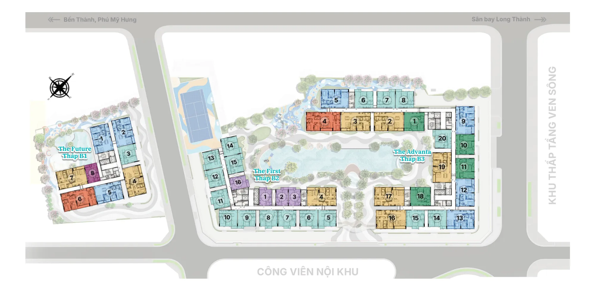Mặt bằng theo tầng Gladia Heights